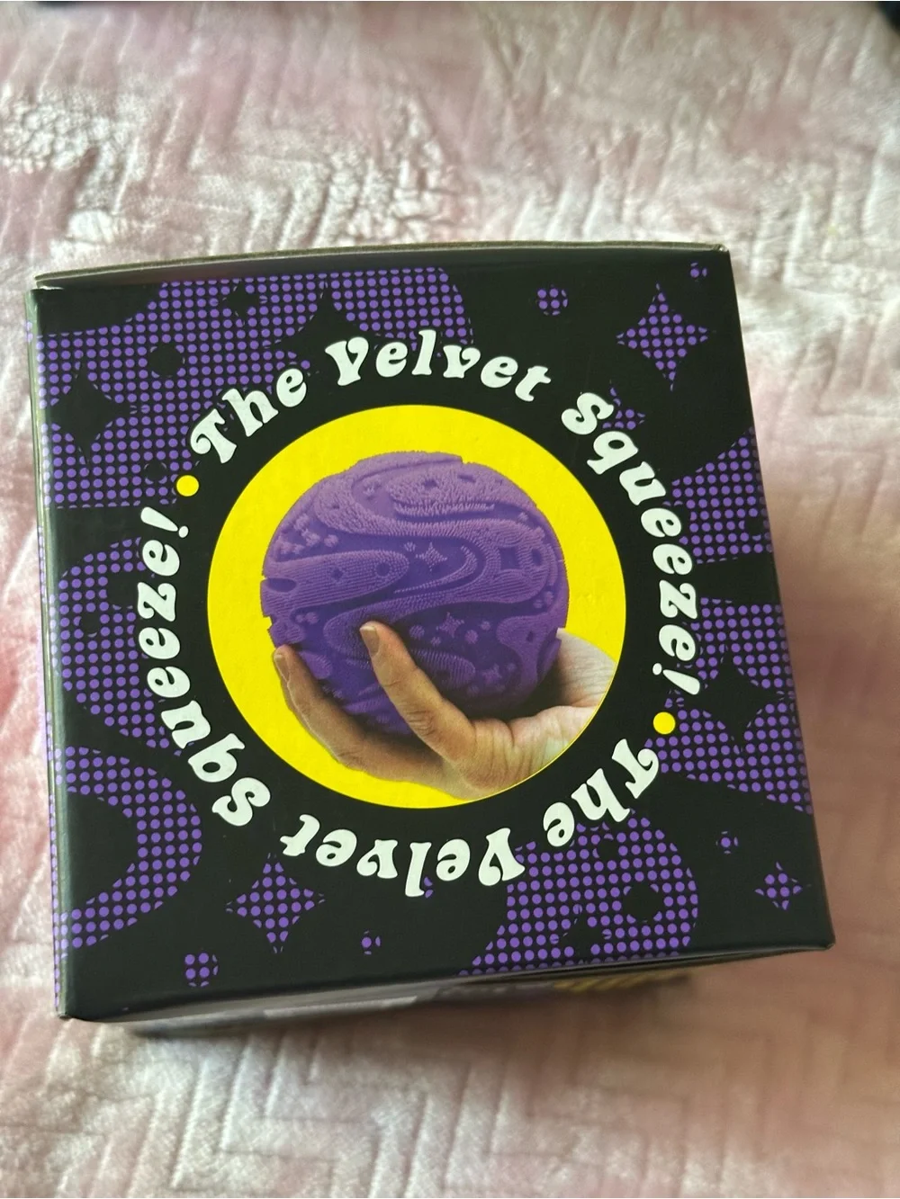 Fuzz Ball Plush Squeeze Toy - Purple